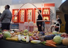 A water arch over the vegetables at this Swiss company.