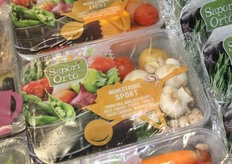 "fresh vegetable packs for making Minestrone soup. "This is the most eaten soup in Italy," says Giullo of Sipo. "We have introduced various varieties for making Minestrone"