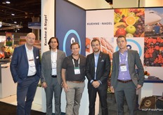 Jur de Graaf, American colleague Burak Ayata, Arjen Bouma of Gilad Produce, Chilean Kuehne+Nagel colleague Rodrigo Ruiz and colleague from Philadelphia Moritz Litter.