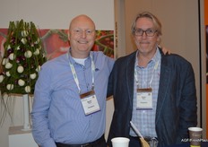 Quint Wilken with his American colleague Colin Wells of Panalpina.