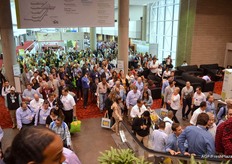 What a crowd after the first day of the show!