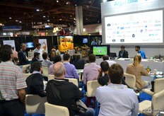 Watching rugby in the Argentine stand…