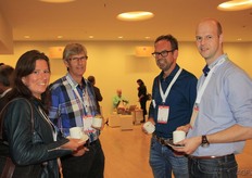 Caroline Labrie (WUR), Bert Meulenbroek (Fresh Forward Breeding), Bert De Vries (Vissers) and Juul Swinkels (Vissers).