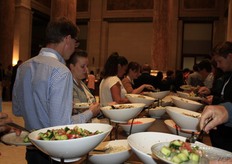 Enough vegetables on the plate.