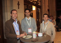 Klaus Olbricht (Hansabred GmbH & Co), Pedro Domínguez (Planasa) and Juan Carlos.