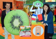 The French Pavillion is laviously decorated. On the photo is Sylvain Mazeaud of Condifrance