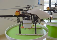 Drones are used to deliver pesticides. During summer, the company organises classes to educate growers they source from to optimise production.