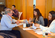 John Moore of Summerfruit Australia is promoting the country’s nectarine crop.