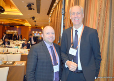 To the left, David Smith of SVA Fruits (China) together with Clay Wittmeyer of Naturipe Farms.