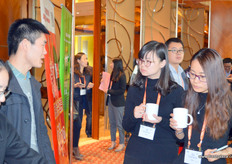 Networking during the break.