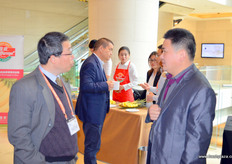 Networking during the break.