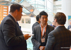 Networking during the break.