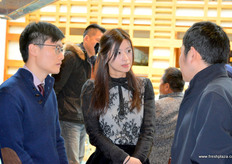 Networking during the break.