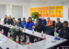 Participants were given a presentation by three key members of the Exfresh management team.