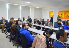 Participants were given a presentation by three key members of the Exfresh management team.