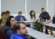 Participants were given a presentation by three key members of the Exfresh management team.