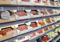 Strawberry gift packaging at Hema, Shanghai.