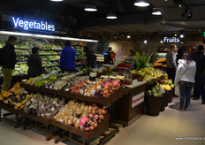 Fresh produce on display at CitySuper Shanghai.