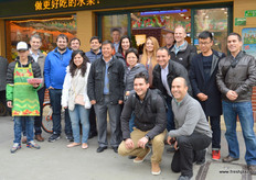 Group photo in front of one of Pagoda’s outlets in Shanghai.