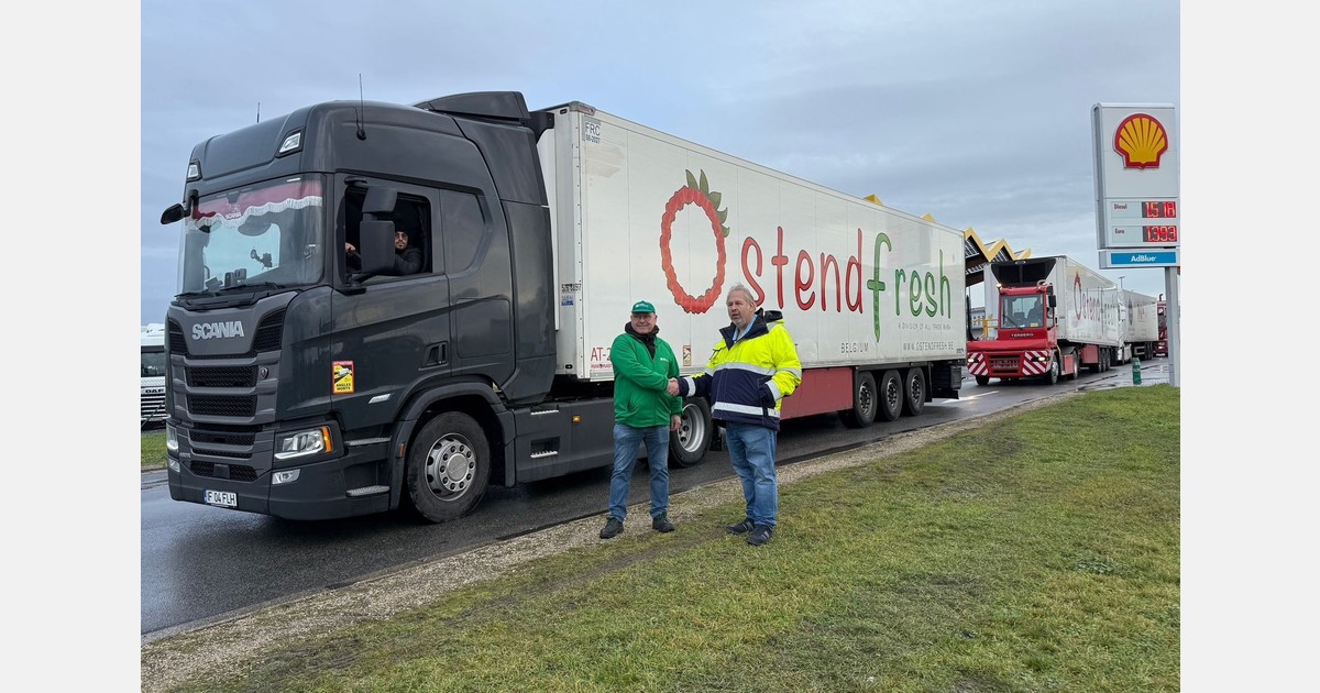 Egyptian strawberries allowed through following talks at Ostend Airport blockade