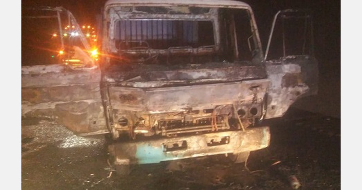 Arson on truck in Bayhead Road, Durban Container Terminal