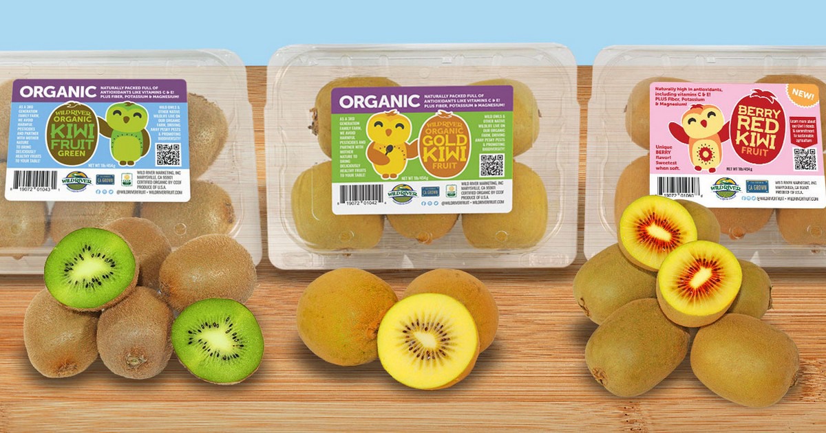 Green, gold and red kiwifruit programs from California