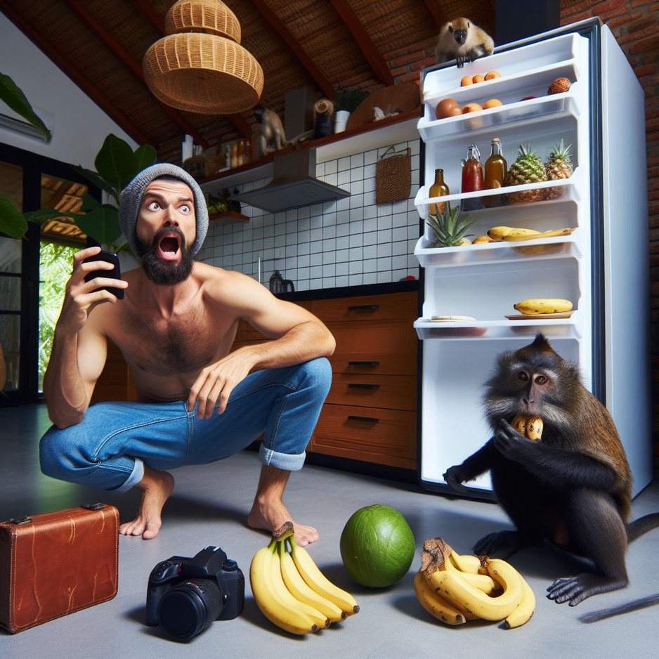 Airbnb host warns about monkeys breaking into the house for bananas
