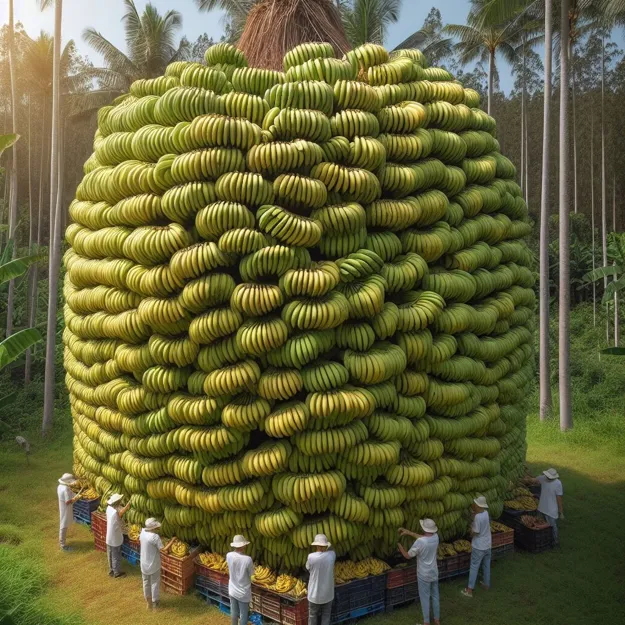 The largest bunch of bananas ever counted, with 473 bananas, is