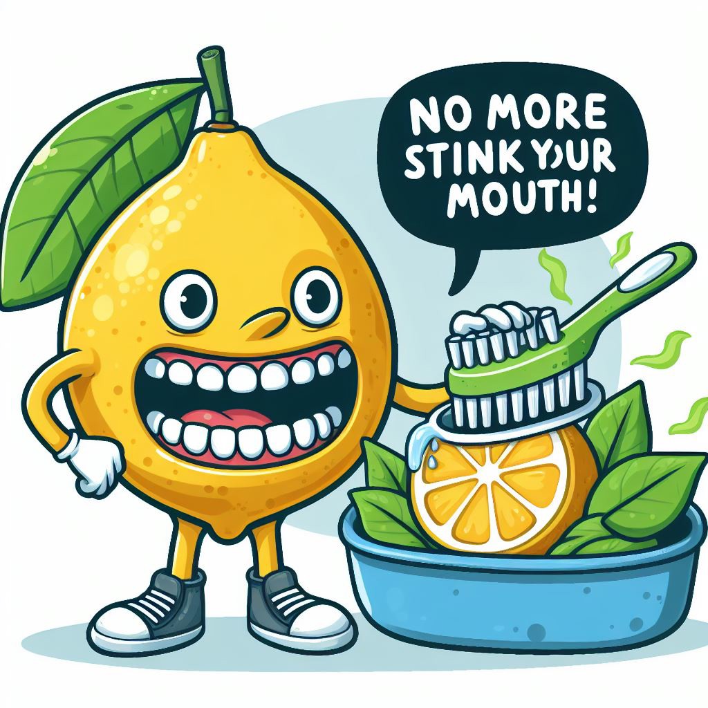 Lemons combat bad breath