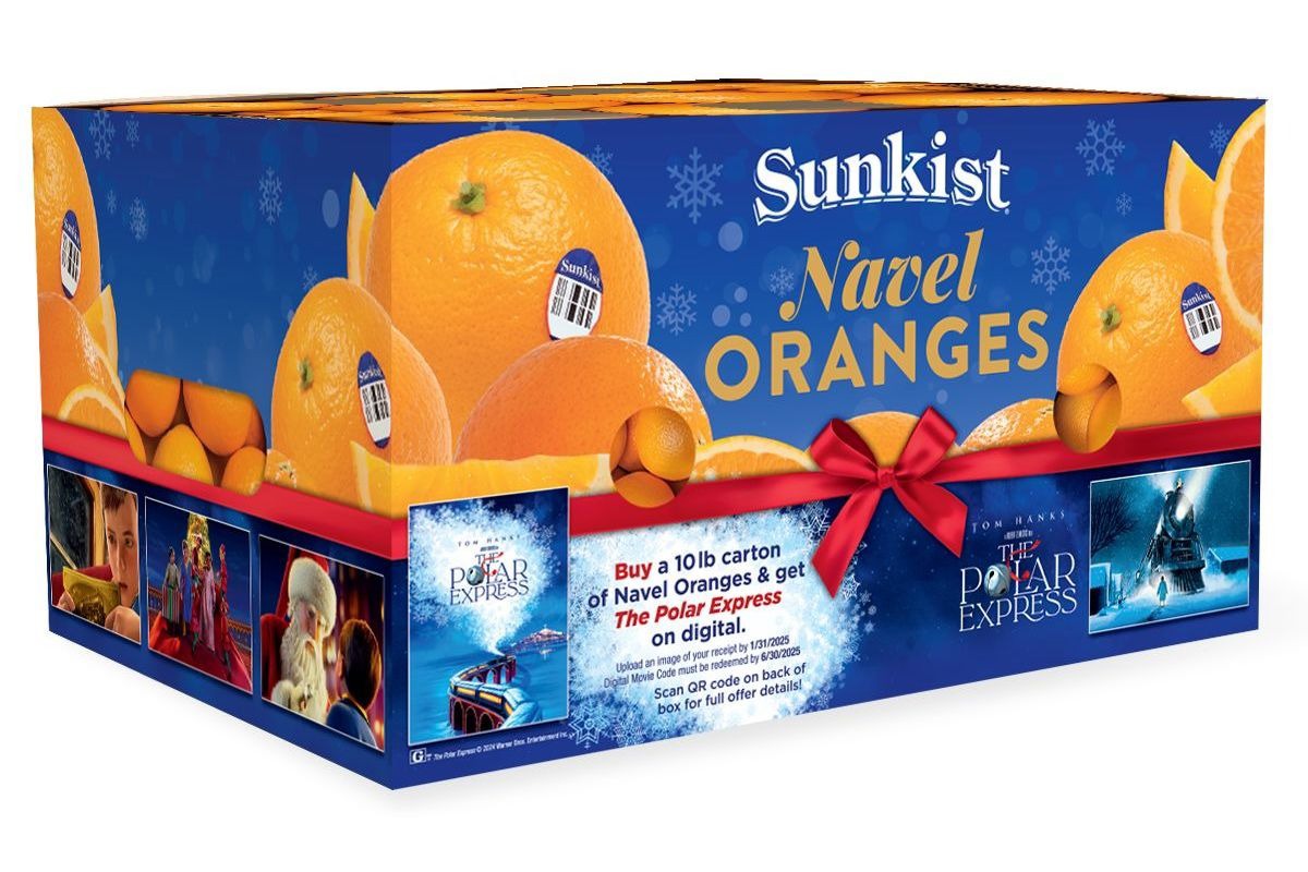 Launching themed navel orange promotion for the holidays