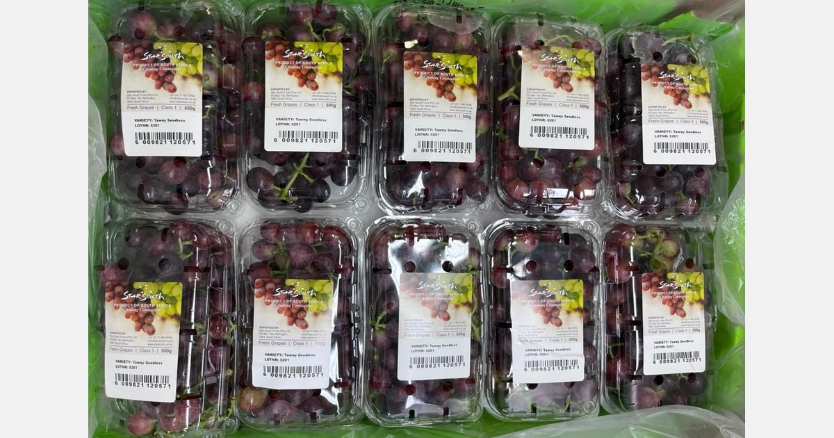 "Chinese New Year is approaching let's hope that all the grapes will arrive on time as planned"