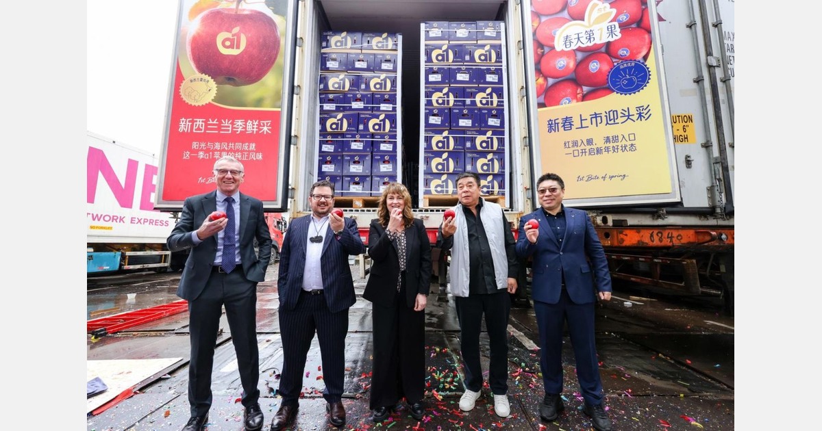 Яблоки a1™ из Новой Зеландии стартовали в Китае с премией