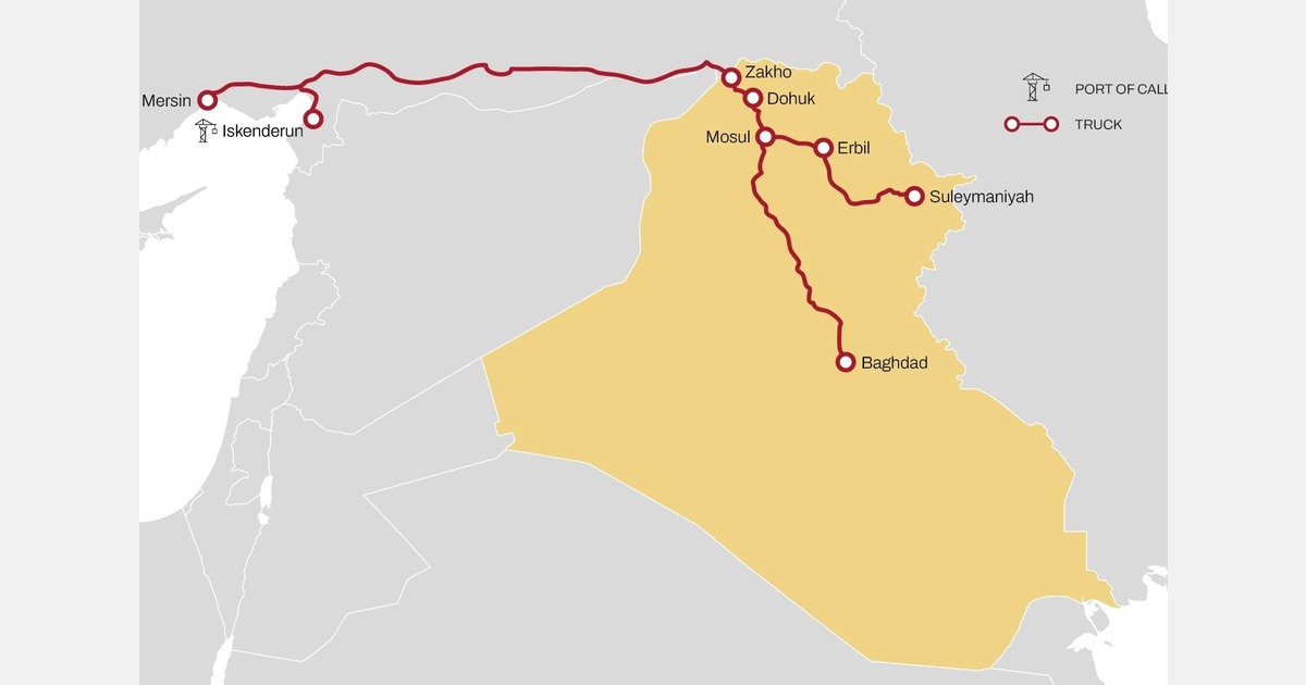Solutions for inland cargoes to Iraq via Türkiye