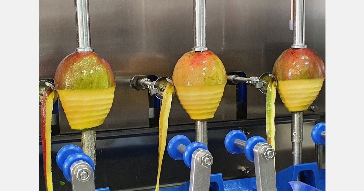 Technologies for mango peeling and cutting