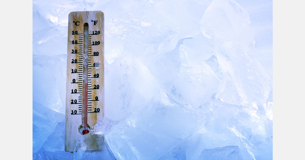 Polish farmers protect their vegetables during severe frost