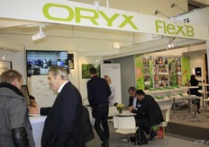 The gentlemen form Oryx in conversation.