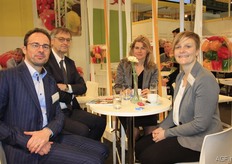 VLAM and LAVA. Left to right: Koen Vanswijgenhoven, Ludo Willems, Ilse Ceulemans and Nele van Avermaet.