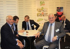 Just this once Curd Vanmarcke, right, from Vergro wanted to be photographed. He is one of the traders that has been part of the Fruit Logistica since the beginning.