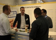 Jurgen Duthoo from Bart's Potato Company, centre.
