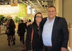 David Bamps from D&G Fruit and his partner.