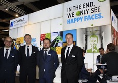 Only happy faces for Tomra. Left to right: Dries de Block, Christian Hofsommer, Joris Wuyts and Alexander Thelen (Contact Germany).