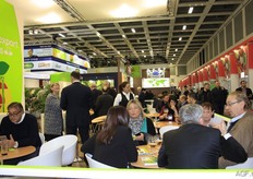 Reception at the stand of the European Centre.