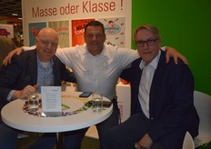 Quint Wilken and Colin Wells, of Panalpina, with Frank Levarht in the middle