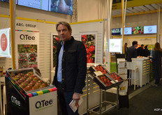 Jan Vernooij, of AgroFresh, in the Belgium hall