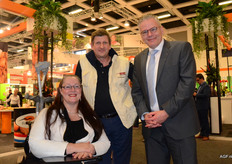 Joana and Edwin Keur, of Iber Lengua language institute, with Hans Borsboom, of Borsboom & Hamm lawyers