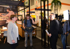 Els received a visit from the filming crew