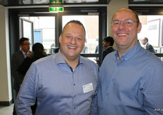 In the walking aisles: Rico Ligthart Schenk and Rob van Dommele, of Jan de Waal Transport