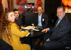 Jan-Willem Arts and Wilko van der Zwaard, of Wilko Fruit, with some business relations