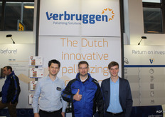 Freerk-Jan de Haan, Erik Bruggink and Wouter Nederveen, of Verbrugging Palletizing Solutions.