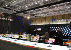 Large stand of Smurfit Kappa in the City Cube, the newest hall of the fair, where it was a lot busier than last year